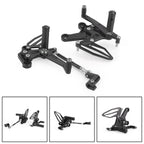 Adjustable Rearsets Foot Pegs for Kawasaki Ninja 250 400 (2018–2022) Titanium