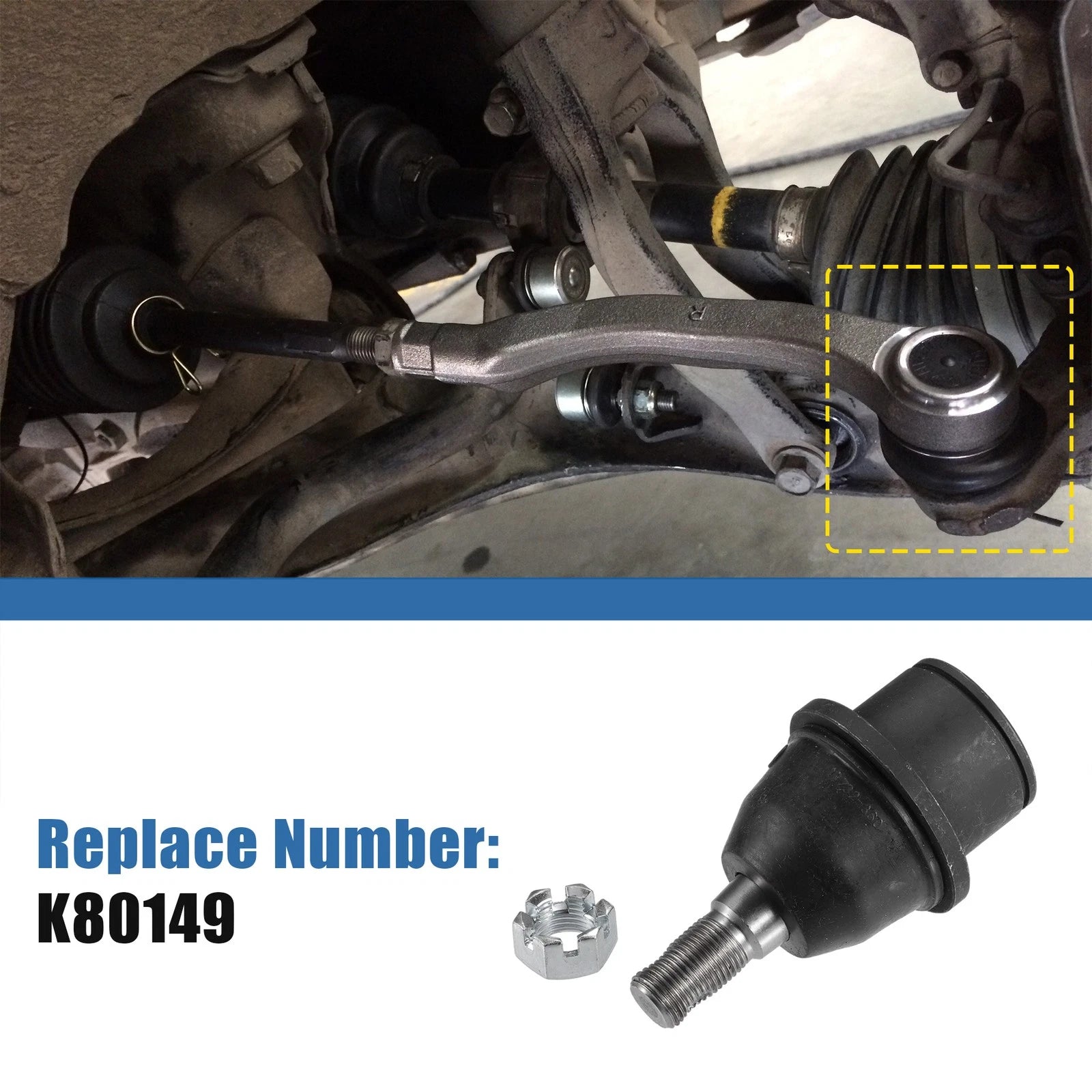 2 Pcs Front Lower Ball Joint No.K80149 for Ford F-150 (2005–2008)