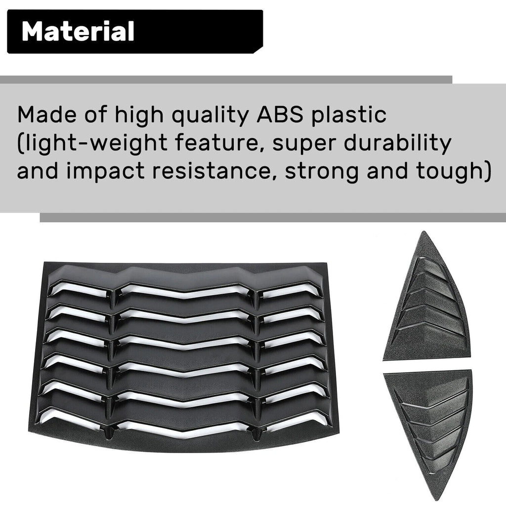 Rear Window Louvers Cover for Chevy Camaro (2010–2015)
