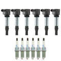Set of 6 Ignition Coils & NGK Laser Platinum Spark Plugs for Allure CTS 9-3 V6