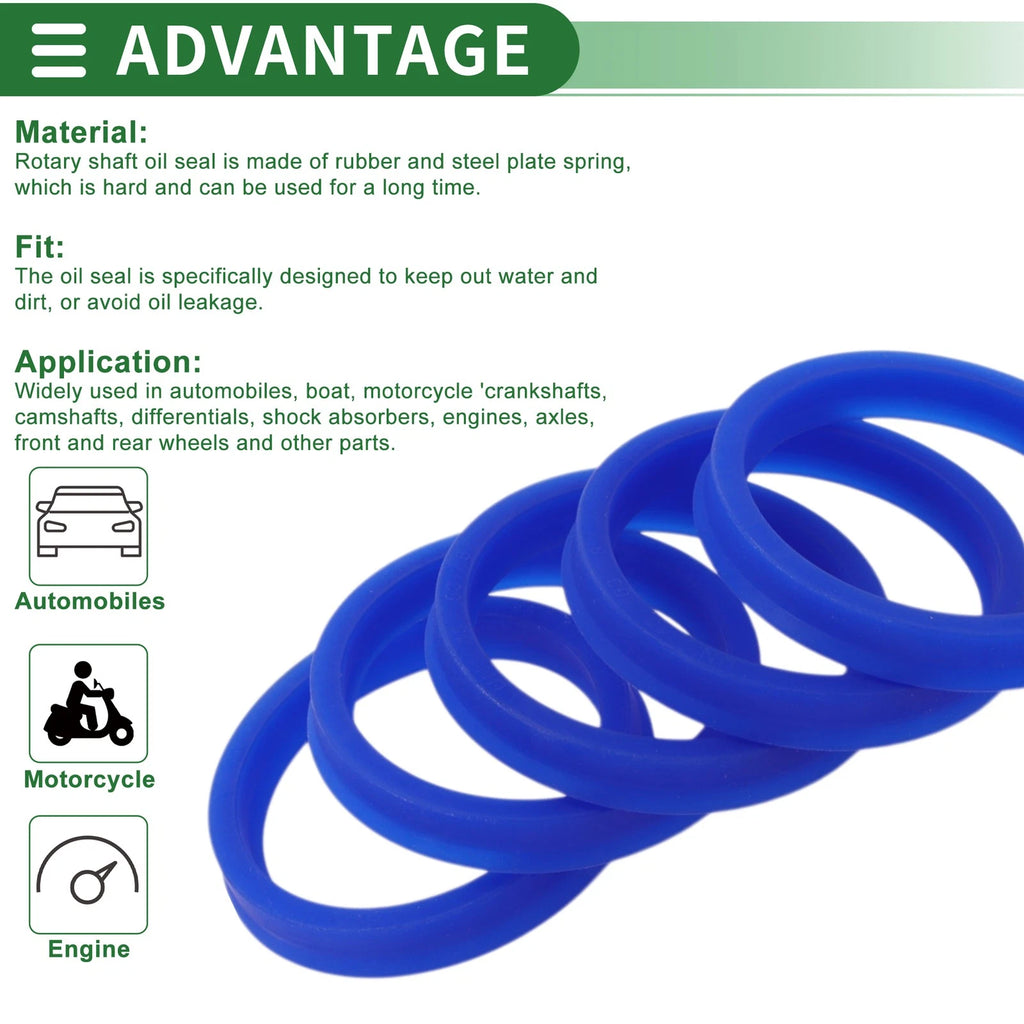 Set of 5 Oil Seal Rotary Shaft Seal 45x53x8mm for Various Models