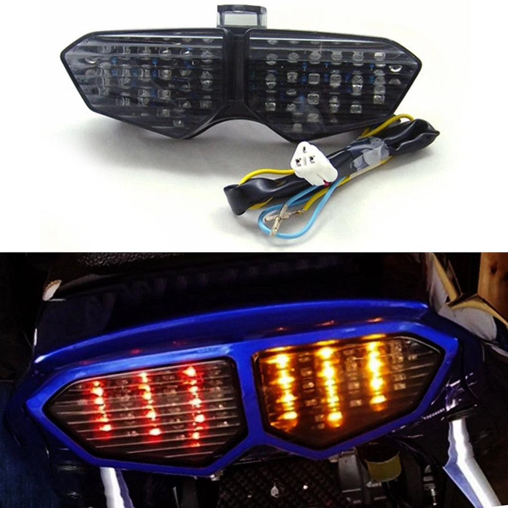ABS LED Smoke Brake Turn Signal Tail Light for Yamaha YZF R6 (2003–2005)