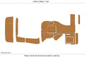 EVA Foam Teak Deck Flooring Mat for Cobalt 323 (2008)