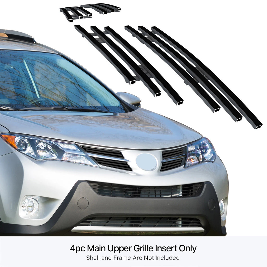 Stainless Steel Black Billet Grille Insert for Toyota RAV4 (2013-2015)