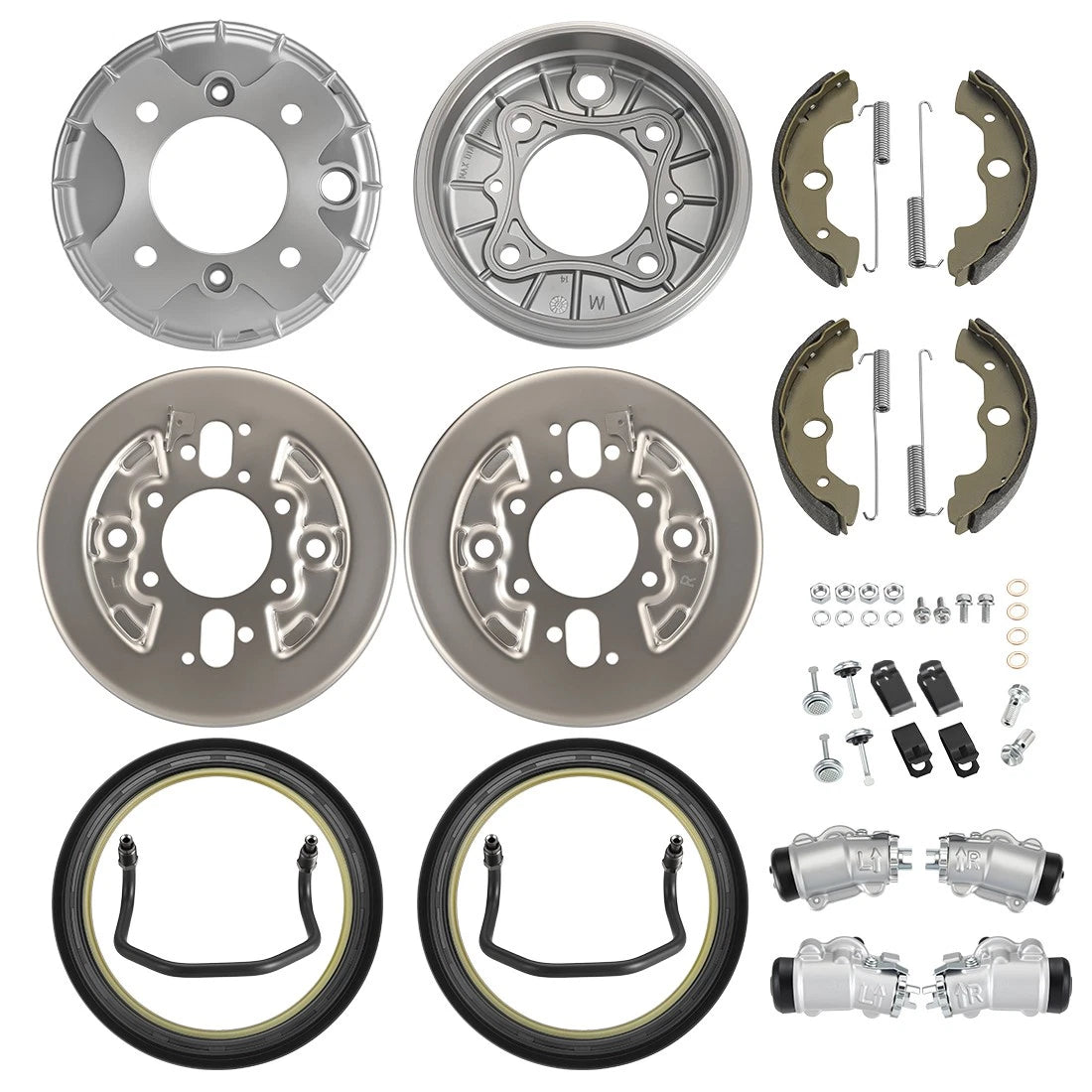 Front Brake Drum Wheel Cylinder Shoes for Honda FourTrax 300 TRX300FW (1988–1994)