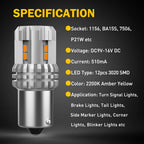 2X 1156 LED Turn Signal Light Bulb for Make Model