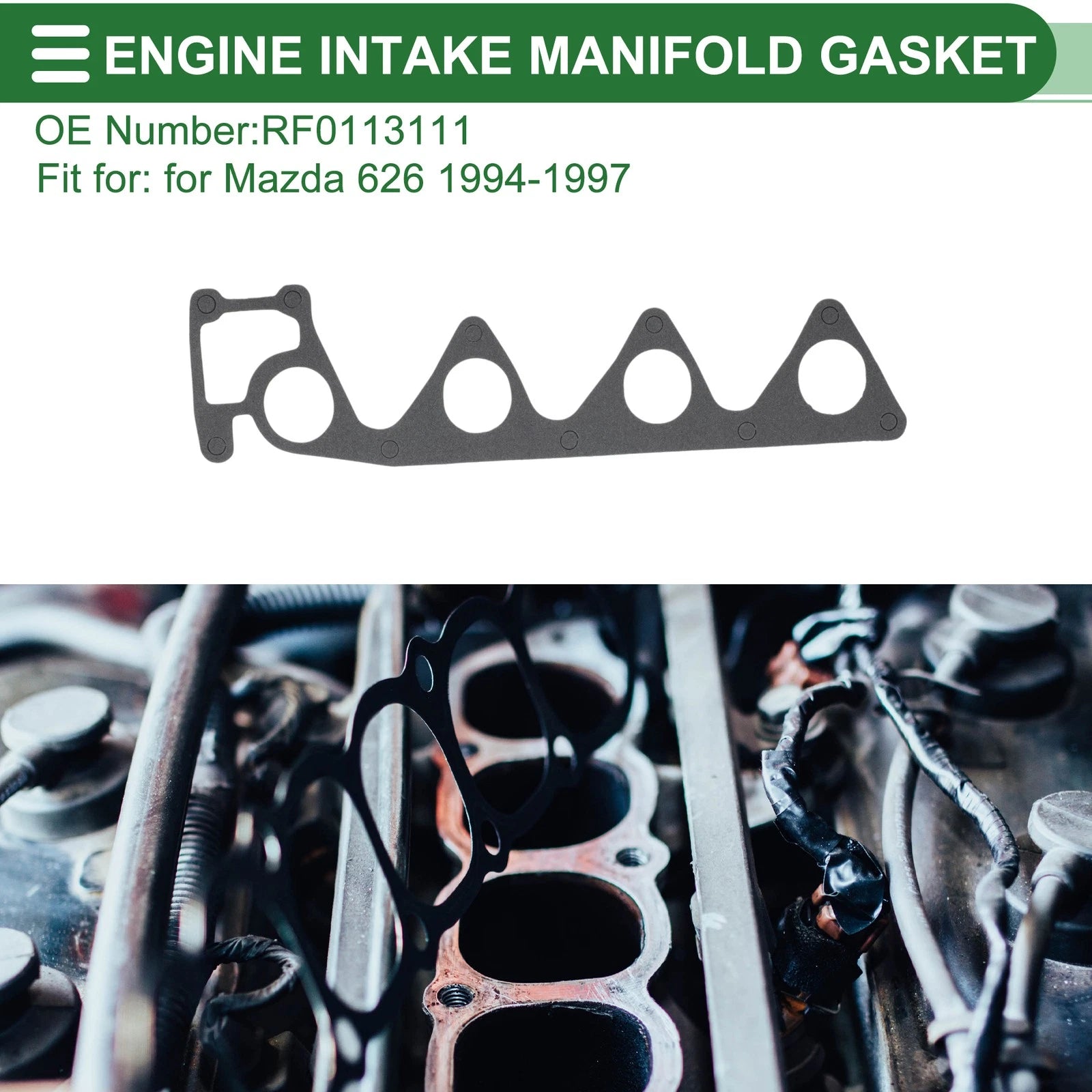Engine Intake Manifold Gasket for Mazda 626 (1994–1997) No.RF0113111