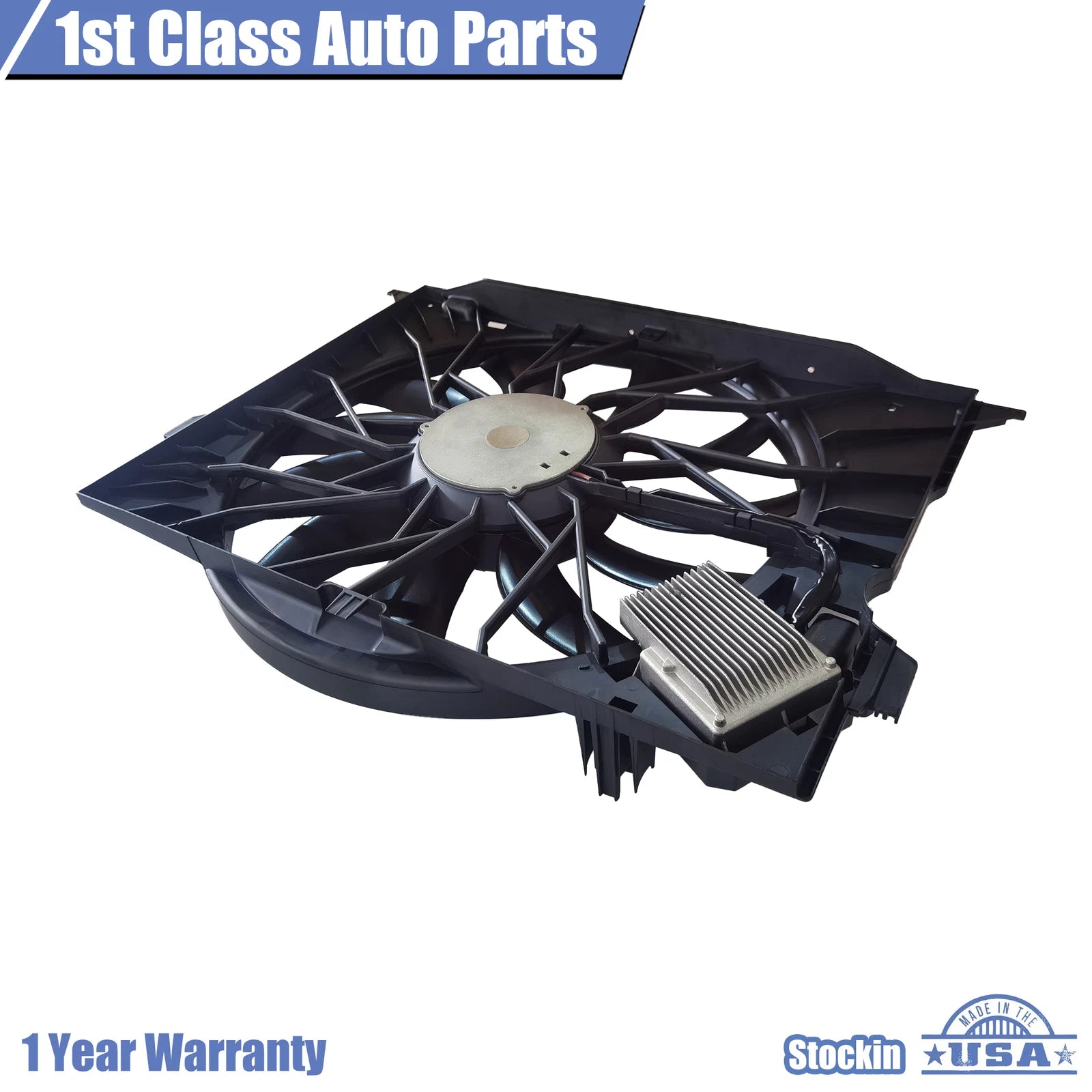 Radiator Cooling Fan Assembly for Mercedes-Benz W211 W221 (2003–2013)