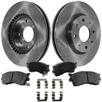 Front Brake Disc Rotors and Pads Kit for Kia Spectra (2004)