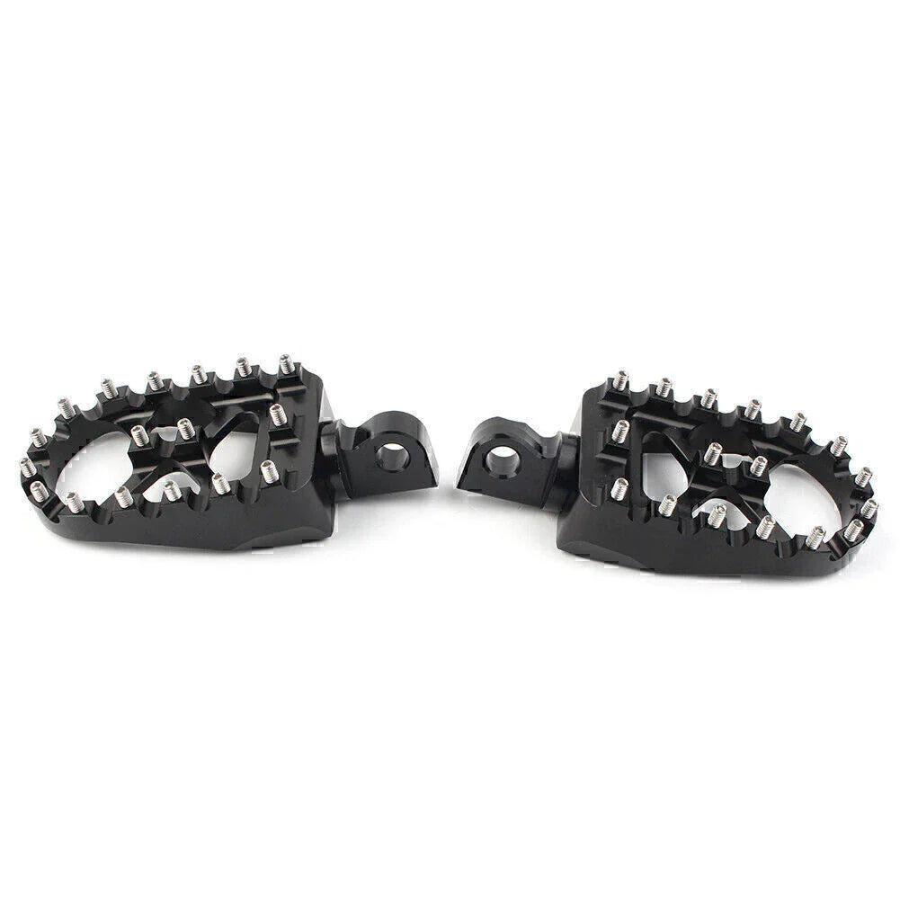 Black  Wide Fat Foot Pegs MX Style for Harley Dyna Sportster Bobber