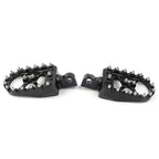 Black  Wide Fat Foot Pegs MX Style for Harley Dyna Sportster Bobber