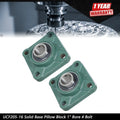 Set of 2 Pillow Block Bearings for UCF205-16 (1" Bore)