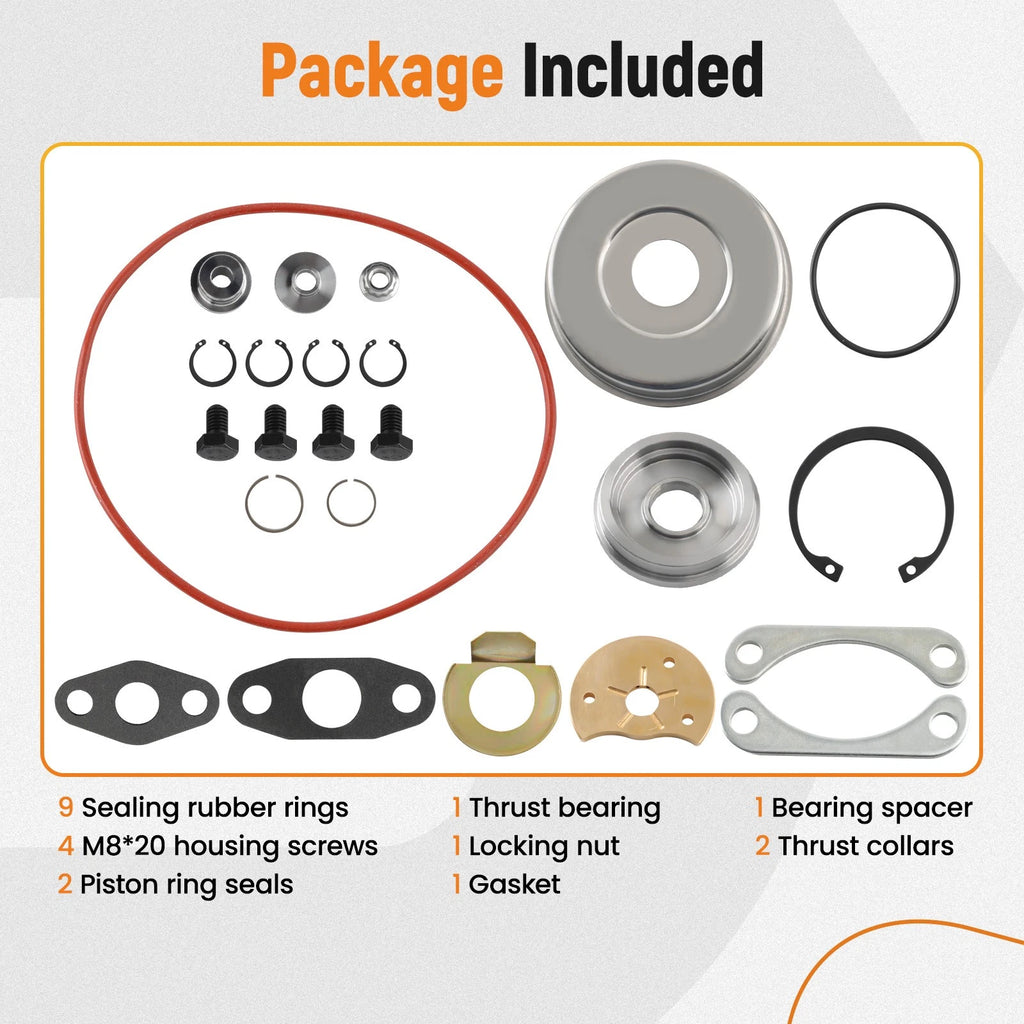 Turbo Repair Rebuild Kit for Dodge Cummins 5.9L (1998–2002) HX35 HX35W HX40