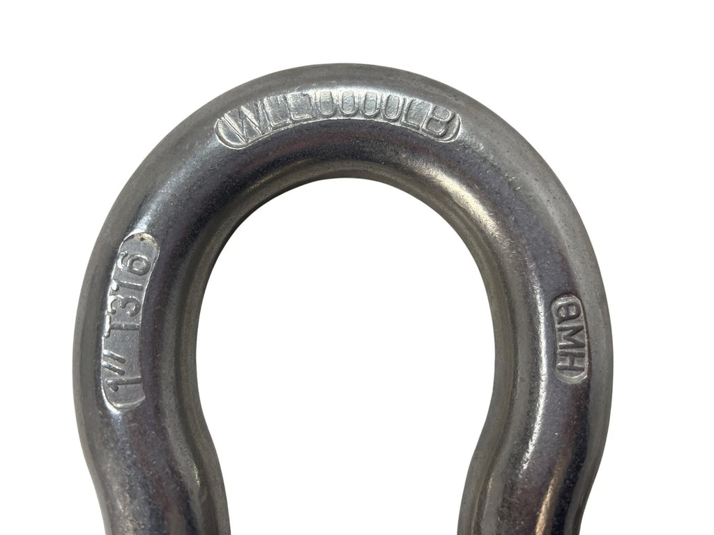1" T316 Stainless Steel Boat Anchor Shackle WLL 10,000 lb