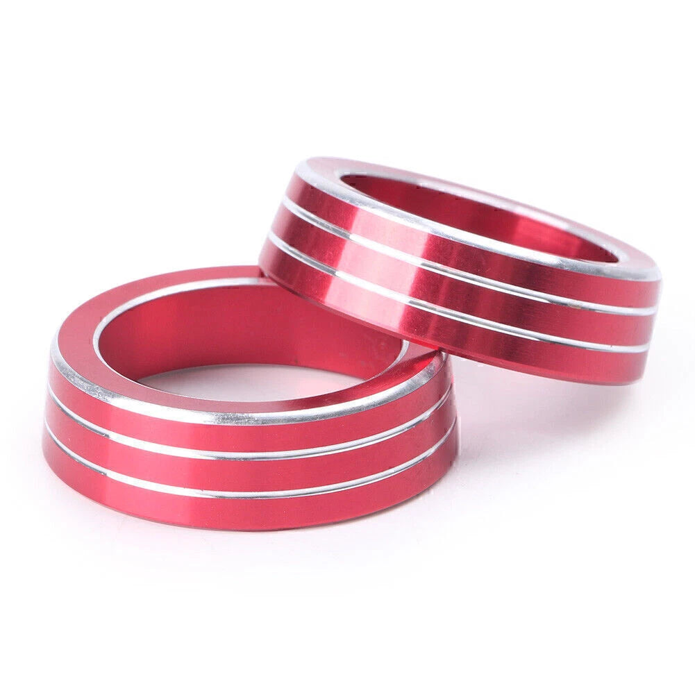 Aluminum Red AC Control Switch Cover Ring for Honda Civic (2016–2017)