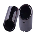 2 x Ti Black Exhaust Trim Tail Pipe for BMW E90 E92 325i 328i (2007-2010)