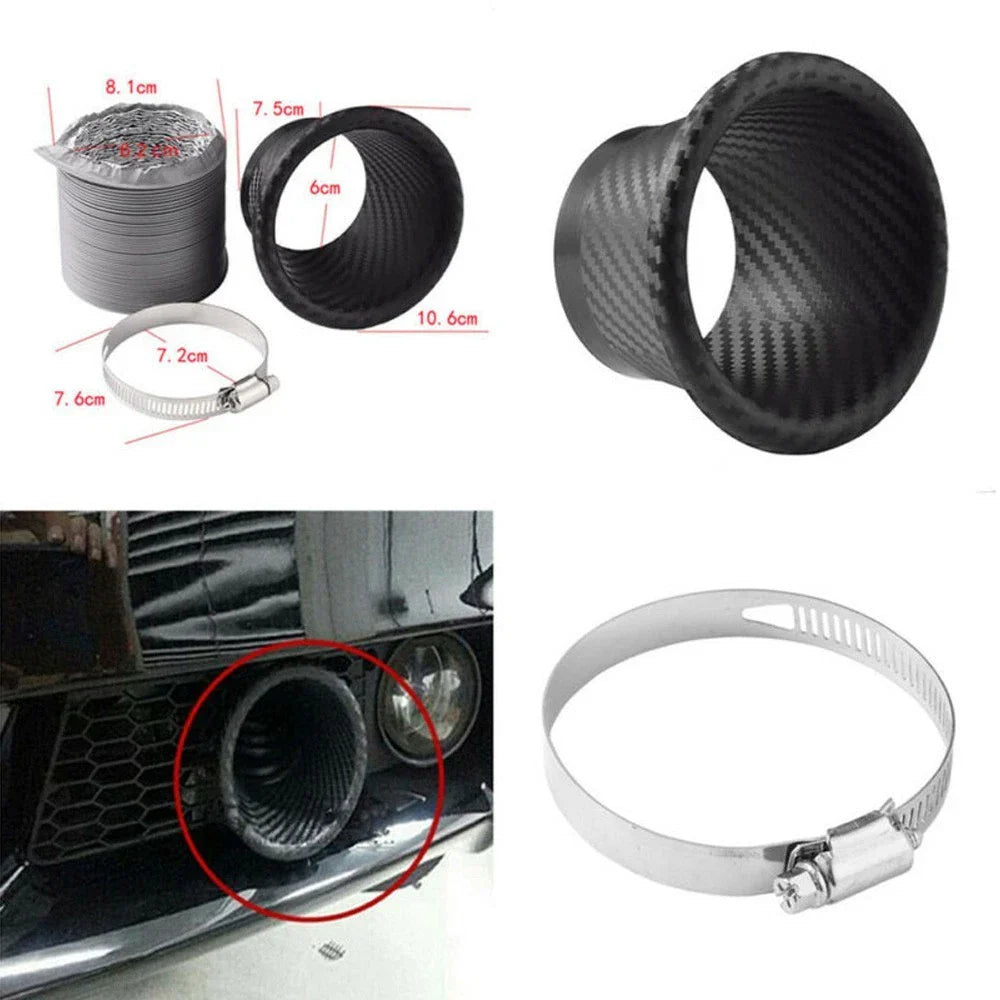 1 Set ABS Black Car Front Bumper Carbon Fiber for TURBO