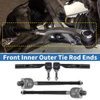 2X Front Outer Tie Rod End Links Kit for Ford Crown Victoria (2003–2011)
