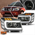 OE Style Projector Headlights for Chevy Impala (2014–2020) Black Housing