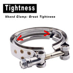 V-Band 90° Turbo Elbow Adapter Flange & Clamp for T3 T4 (2010–2015)