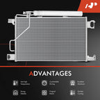 A/C Condenser with Receiver Drier for Mercedes-Benz C350 CLK350 (2006–2009)