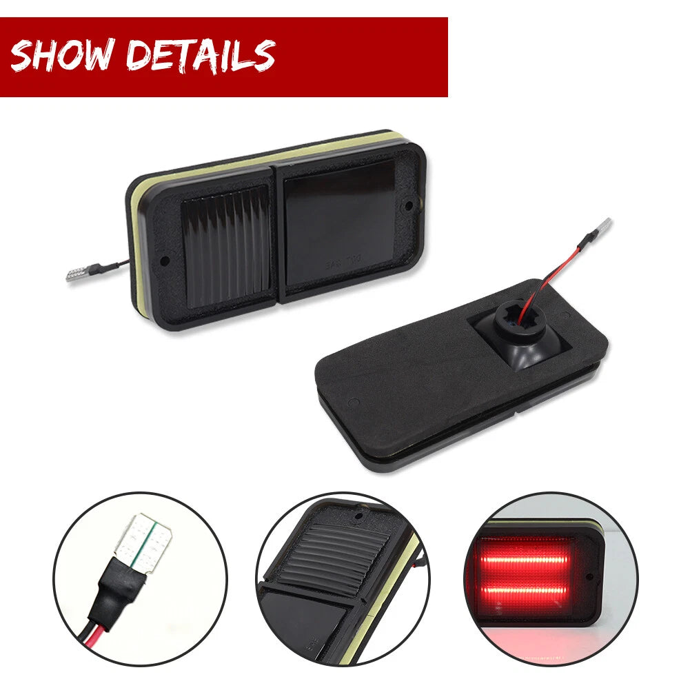 LED Rear Side Marker Lights for Chevrolet GMC C/K Trucks Suburban (1968–1972)