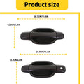 4X Car Door Exterior Panel Handle Set Black for Chevrolet Colorado (2004–2012)