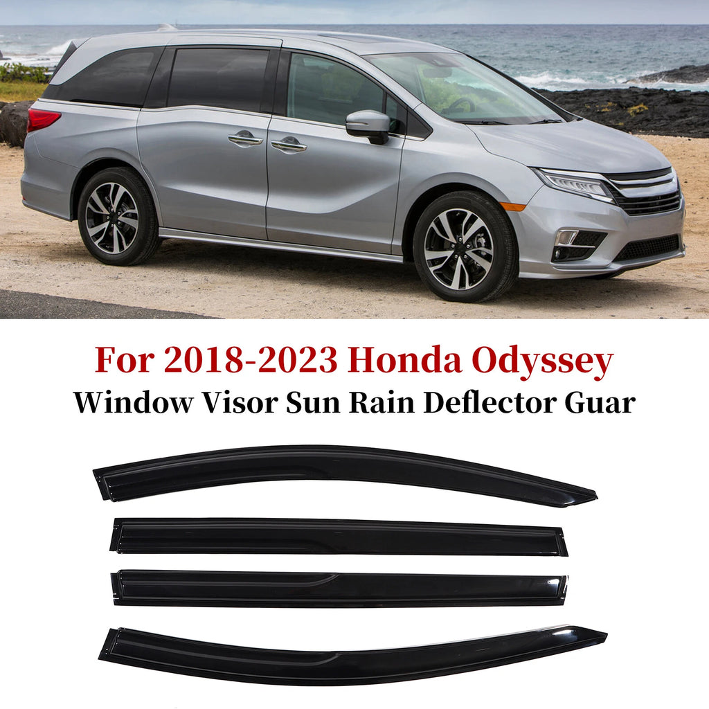 Set of 4 Window Visors for Honda Odyssey (2018–2023)