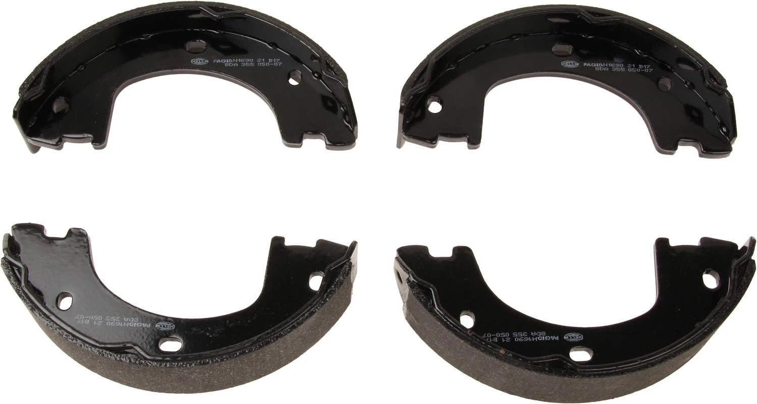 Set of 2 Hella 355050071 Rear Parking Brake Shoes for Mercedes-Benz Sprinter 3500 (2007–2018)