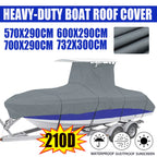 210D Heavy-Duty Boat Cover for Center Console Boats with T-Top (16-24FT)