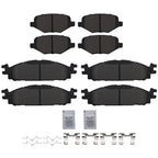 8pcs Brake Pads Kit for Ford Taurus (2010–2019) Lincoln MKS (2009–2012)