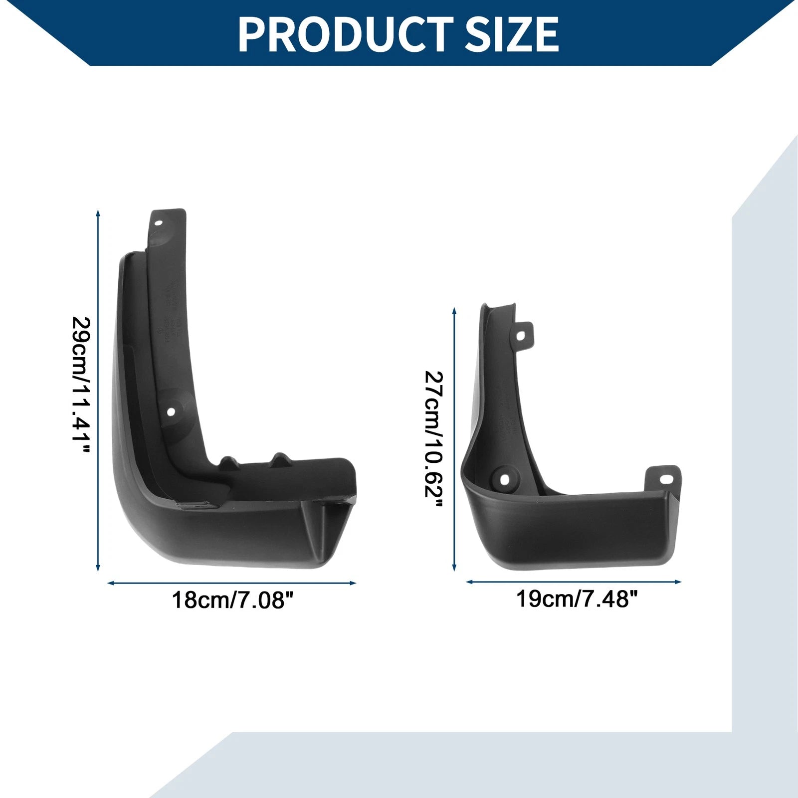 Set of 4 Mud Flaps Splash Guards for Honda XRV (2015–2018)