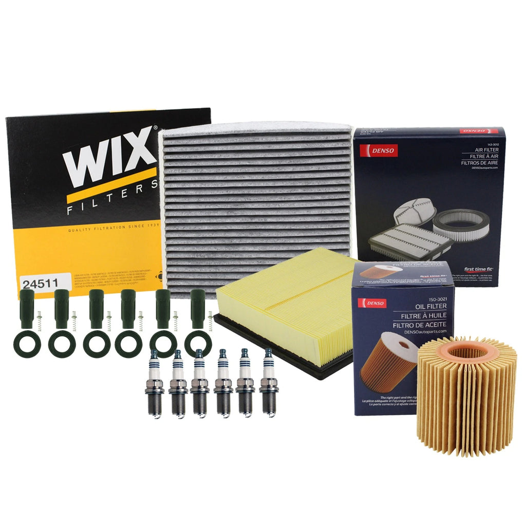 Tune Up Kit with 6 Spark Plugs & Boot for Lexus ES350, Highlander (2007–2019)