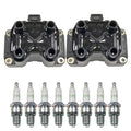 2X Ignition Coil & 8 G-Power Spark Plug Kit for Lagonda Range Rover V8