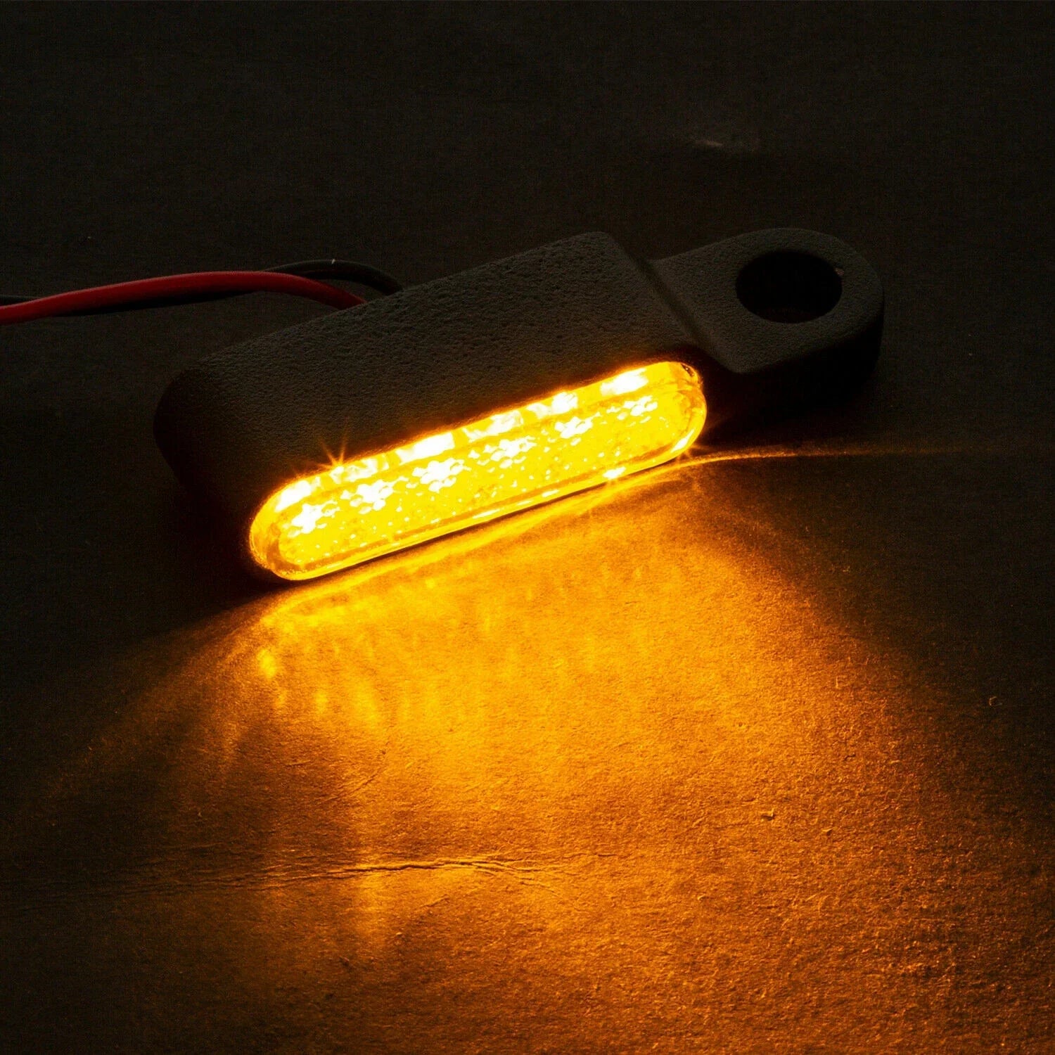 4 x 6 LED Mini Motorcycle Front Turn Signal Lights for Harley