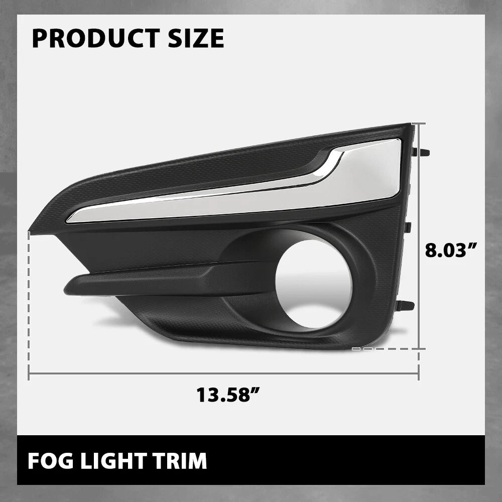 Fog Light Bezel Trim for Subaru Impreza (2017–2019) Left & Right Side
