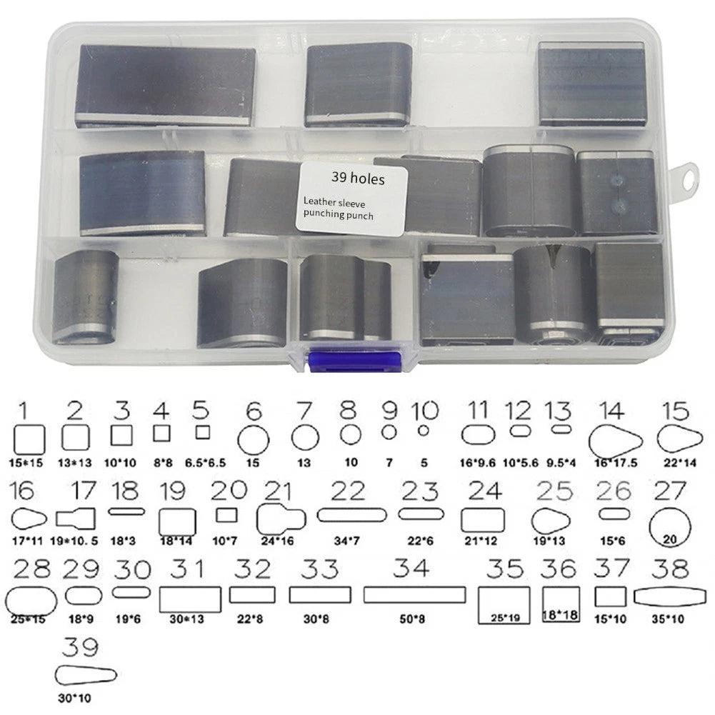 55 Pcs Leather Punch Tool Kit for Crafts