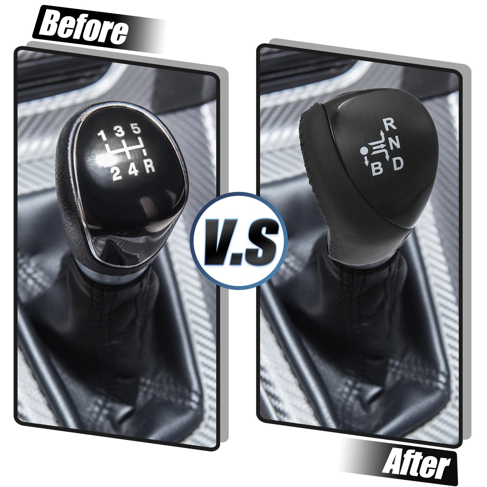 Gear Lever Shifter Knob for Toyota Prius (2010–2015) Bright Black