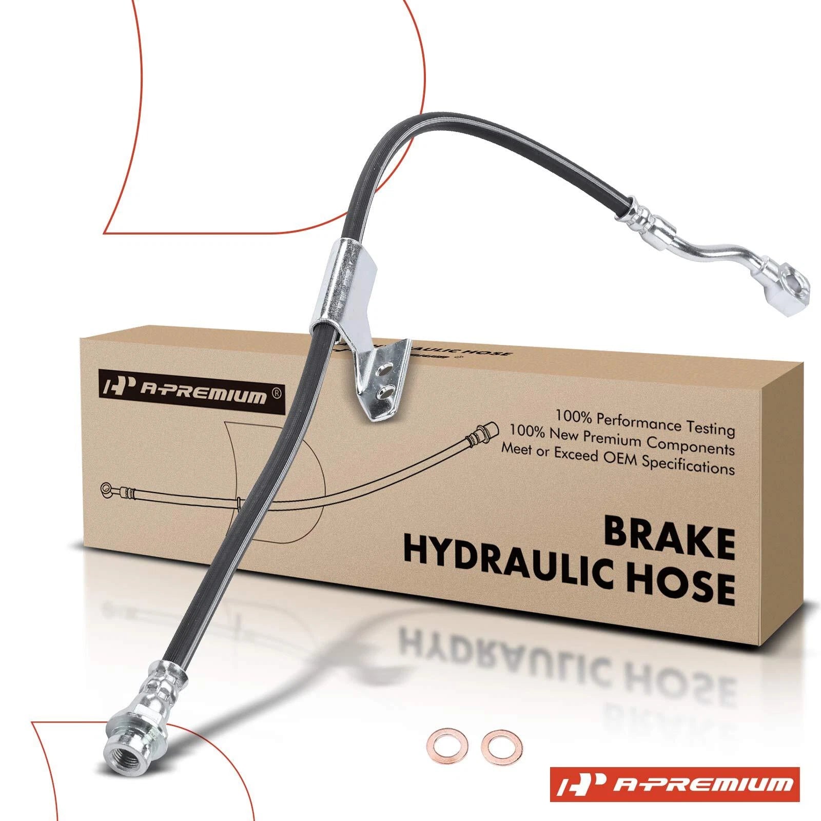 Front Left Brake Hydraulic Hose for Chevy Tahoe C1500 C2500 GMC (1995–2000)