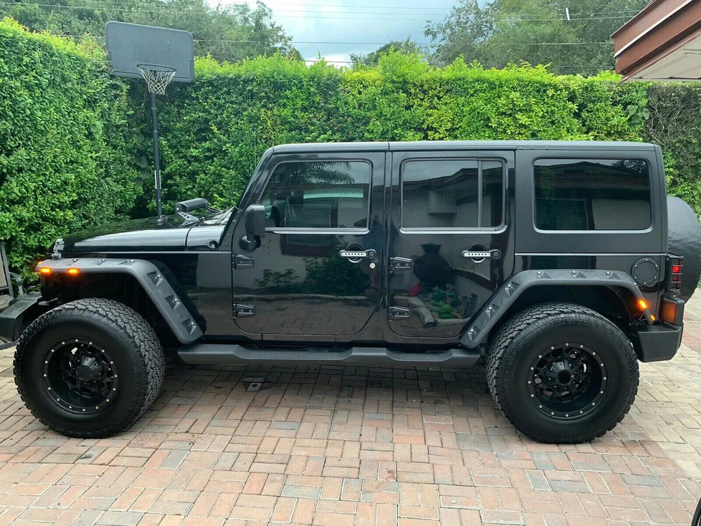 Set of 4 Pocket-Riveted Wheel Fender Flares for Jeep Wrangler JK (2007–2018)