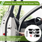 Interior Door Handle Bowl Cover Trim for Dodge Charger (2011-2021) 5 x ABS