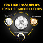 Pair Bumper Fog Light Lamps with Bulbs for Tundra Tacoma (2005–2013)