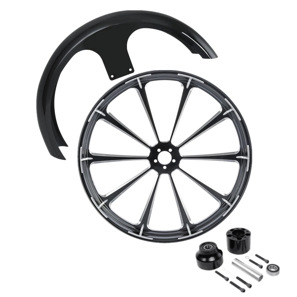 26 x 3.5" Front Wheel Rim Single Disc Fender for Harley Road Glide (2008–2025)