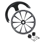 26 x 3.5" Front Wheel Rim Single Disc Fender for Harley Road Glide (2008–2025)