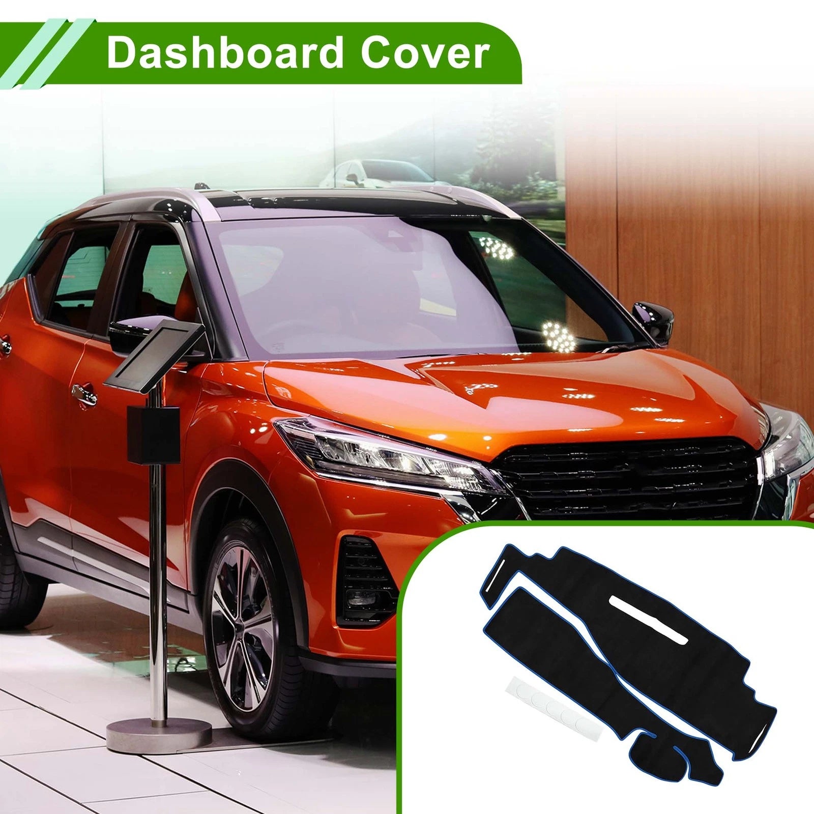 Dashboard Dash Cover Mat for Nissan Serena C27 (2016–2022) Black Blue