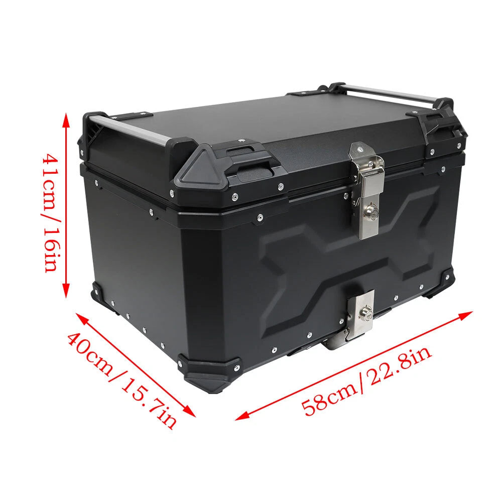 Aluminum Waterproof Top Case for Motorcycle (65L)