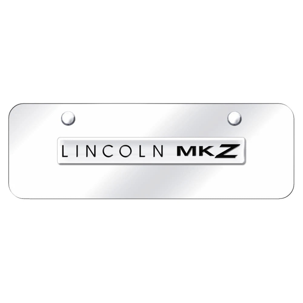 Chrome Name on Chrome Mini License Plate - Officially Licensed for Lincoln MKZ