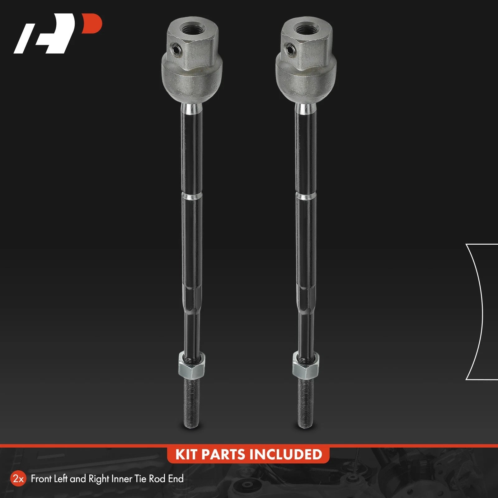 2X Front Inner Tie Rod Ends for Ford Escort Mercury Tracer (1991–2003)