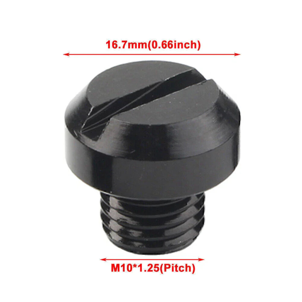 4 x M10 Mirror Hole Plugs for Yamaha, Honda, Suzuki, Kawasaki, BMW