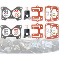 2Pcs Carburetor Rebuild Kit for Johnson Evinrude (398526, 439076, 435443)